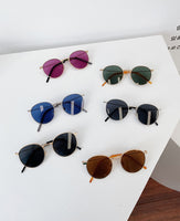 Kids Sunglasses Metal frame Vintage designer UV400 sunglasses High Quality Summer Beach Round glasses