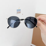 Kids Sunglasses Metal frame Vintage designer UV400 sunglasses High Quality Summer Beach Round glasses