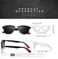 Classic Half Metal Polarized Sunglasses Men Women Brand Designer Semi Rimless Frame Sun Glasses UV400 Gafas Oculos De Sol P3016