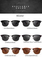 Classic Half Metal Polarized Sunglasses Men Women Brand Designer Semi Rimless Frame Sun Glasses UV400 Gafas Oculos De Sol P3016