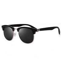 Classic Half Metal Polarized Sunglasses Men Women Brand Designer Semi Rimless Frame Sun Glasses UV400 Gafas Oculos De Sol P3016