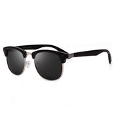 Classic Half Metal Polarized Sunglasses Men Women Brand Designer Semi Rimless Frame Sun Glasses UV400 Gafas Oculos De Sol P3016