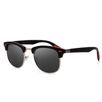 Classic Half Metal Polarized Sunglasses Men Women Brand Designer Semi Rimless Frame Sun Glasses UV400 Gafas Oculos De Sol P3016