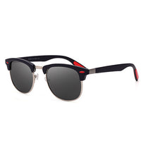 Classic Half Metal Polarized Sunglasses Men Women Brand Designer Semi Rimless Frame Sun Glasses UV400 Gafas Oculos De Sol P3016
