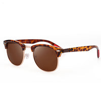 Classic Half Metal Polarized Sunglasses Men Women Brand Designer Semi Rimless Frame Sun Glasses UV400 Gafas Oculos De Sol P3016