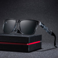 Fashion Wrap Square Frame Retro Decorative Polarized Sunglasses Women Men Versatile Pattern Frame Sunglasses For Adults