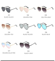 Pilot Aviation Sunglasses Women Shades Retro Classic Gradient Sun Glasses Female Male Luxury Brand Designer Lunette