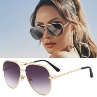 Pilot Aviation Sunglasses Women Shades Retro Classic Gradient Sun Glasses Female Male Luxury Brand Designer Lunette
