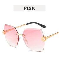 Sunglasses Women Luxury Trimming Gradient Shades Sun Glasses Ladies Vintage Framless Eyewear UV400  Fashion Shades gafas de