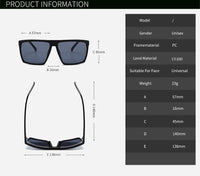 Skull Necklace Glasses Skull Skeleton Skull Head Color Film Sun Glasses Fashion Men And Women Square Sunglasses Athletic Av