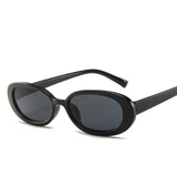 Style Small Oval Sunglasses Women Vintage Retro Round Frame White Black Mens Sun Glasses Leopard Hip Hop Clear Glasses UV400