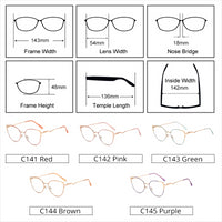 Cat Eye Eyeglass Frame for Women Female Grade Glasses Retro Optic Glasses Frames 2022 Points monturas de lentes mujer