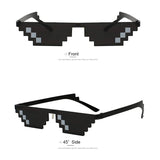 Sunglasses Trick Toy Thug Life Glasses Deal With It Glasses Pixel Women Men Black Mosaic Sunglasses Funny Toy