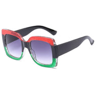 Oversized Sunglasses for Women Brand Designer Retro Sun glasses Red Green Shades Eyewear sunglasses woman