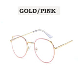 Cat Glasses Frame Fashion Computer Eyeglasses Frame Women Anti-blue Light Transparent Clear Mental Frame