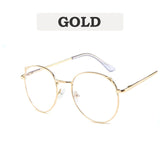 Cat Glasses Frame Fashion Computer Eyeglasses Frame Women Anti-blue Light Transparent Clear Mental Frame