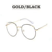 Cat Glasses Frame Fashion Computer Eyeglasses Frame Women Anti-blue Light Transparent Clear Mental Frame