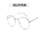 Cat Glasses Frame Fashion Computer Eyeglasses Frame Women Anti-blue Light Transparent Clear Mental Frame