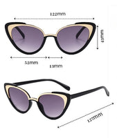 Cat Eye Kids Boys and Girls Baby Sunglasses Fashion Vintage Children Sun Glasses Classic Metal Cateye Eyewear Uv400