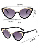 Cat Eye Kids Boys and Girls Baby Sunglasses Fashion Vintage Children Sun Glasses Classic Metal Cateye Eyewear Uv400