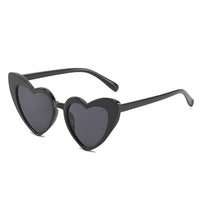 Fashion Plastic Kids Cute Heart Shaped Sunglasses Red Black White Yellow Transparent Lens Frame Woman Outdoor Beach Spectacles