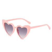 Fashion Plastic Kids Cute Heart Shaped Sunglasses Red Black White Yellow Transparent Lens Frame Woman Outdoor Beach Spectacles