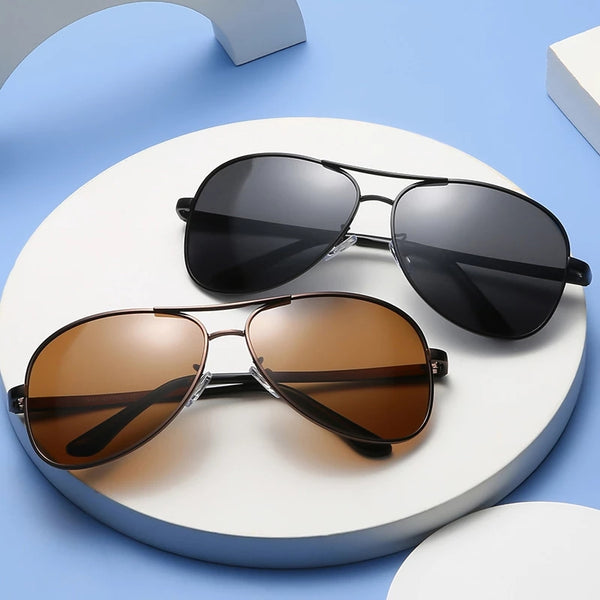 Photochromic Pilot Polarized Sunglasses Men Women Driving Chameleon Discoloration Sun glasses Shades Oculos De Sol