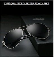Photochromic Pilot Polarized Sunglasses Men Women Driving Chameleon Discoloration Sun glasses Shades Oculos De Sol