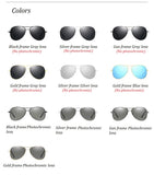 Photochromic Pilot Polarized Sunglasses Men Women Driving Chameleon Discoloration Sun glasses Shades Oculos De Sol
