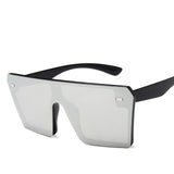 Oversize Square Sunglasses Women Fashion Flat Top Gradient Sun glasses Men Rimless Large Frame Oculos UV400 Points