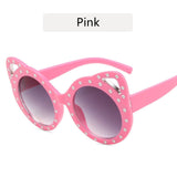 Kids Sunglasses Children Retro Cute Cartoon Bee Pink Sun Glasses Frame Girls Boys Baby Eyeglasses