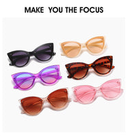 Big Frame Cat Eye Sunglasses for Women Female Trend ins Gradient Sun Glasses Street Shooting Leopard Eyewear