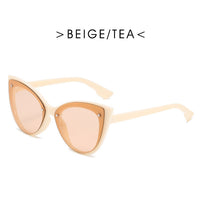 Big Frame Cat Eye Sunglasses for Women Female Trend ins Gradient Sun Glasses Street Shooting Leopard Eyewear