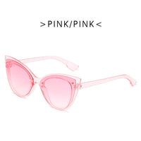 Big Frame Cat Eye Sunglasses for Women Female Trend ins Gradient Sun Glasses Street Shooting Leopard Eyewear