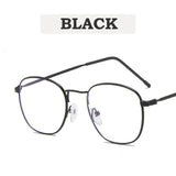 Optical Glasses Frame Women Men Round Oversized Eyeglasses Frames Metal Spectacles Clear Lenses Glasses