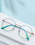 Fashion Metal Anti Blue Light Glasses Men Women Classic Retro Round Frame Models Myopia Optical Eyeglasses Frames