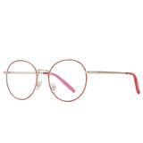 Fashion Metal Anti Blue Light Glasses Men Women Classic Retro Round Frame Models Myopia Optical Eyeglasses Frames