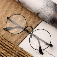 Anti blue Unisex Women Men Retro Round Metal Frame Clear Lens Glasses UV 400 silver gold anti-radiation Nerd Spectacles Eyeglass