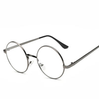 Anti blue Unisex Women Men Retro Round Metal Frame Clear Lens Glasses UV 400 silver gold anti-radiation Nerd Spectacles Eyeglass