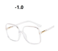 -1.0 1.5 2.0 2.5 3.0 to 4.0  Transparent Finished Myopia Glasses Men Women Black Eyeglasses Prescription Shortsighted Eyewear