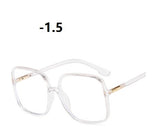 -1.0 1.5 2.0 2.5 3.0 to 4.0  Transparent Finished Myopia Glasses Men Women Black Eyeglasses Prescription Shortsighted Eyewear