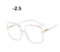 -1.0 1.5 2.0 2.5 3.0 to 4.0  Transparent Finished Myopia Glasses Men Women Black Eyeglasses Prescription Shortsighted Eyewear