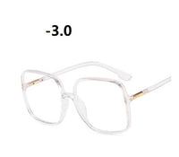 -1.0 1.5 2.0 2.5 3.0 to 4.0  Transparent Finished Myopia Glasses Men Women Black Eyeglasses Prescription Shortsighted Eyewear