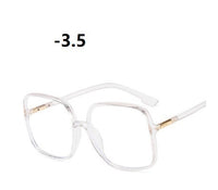 -1.0 1.5 2.0 2.5 3.0 to 4.0  Transparent Finished Myopia Glasses Men Women Black Eyeglasses Prescription Shortsighted Eyewear