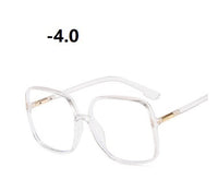 -1.0 1.5 2.0 2.5 3.0 to 4.0  Transparent Finished Myopia Glasses Men Women Black Eyeglasses Prescription Shortsighted Eyewear