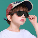 NEW Brand design Polarized Kids Sunglasses Silicone Flexible Safety Children Sun Glasses Fashion Boys Girls Shades Eyewear UV400