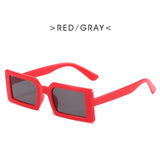Jelly Color Small Rectangle Sunglasses for Women Female Personality Fashion Street Shooting Hip-hop Bungee Sun Glasses