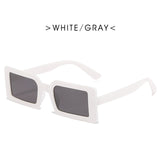 Jelly Color Small Rectangle Sunglasses for Women Female Personality Fashion Street Shooting Hip-hop Bungee Sun Glasses