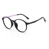 Round Frame Anti-Blue Light Glasses TR90 Frame Light Computer Mobile Phone Goggles Comfortable For Teenagers