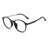 Round Frame Anti-Blue Light Glasses TR90 Frame Light Computer Mobile Phone Goggles Comfortable For Teenagers